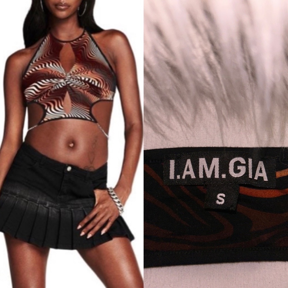 I.AM.GIA Cropped Halter Top
